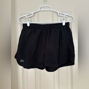 Under Armour HeatGear Black Athletic Shorts – Mesh Side Panels